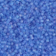 Miyuki delica Beads 11/0 - Matted transparent azure ab DB-1285